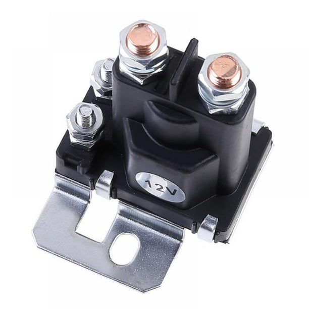 High Current Starter Relay 500A DC 12V SPST Auto Start Contactor Water Resistant Black Phenolic Plastic High Current Starter Relay 500A DC 12V SPST Auto Start Contactor Water Resistant Black Phenolic Plastic